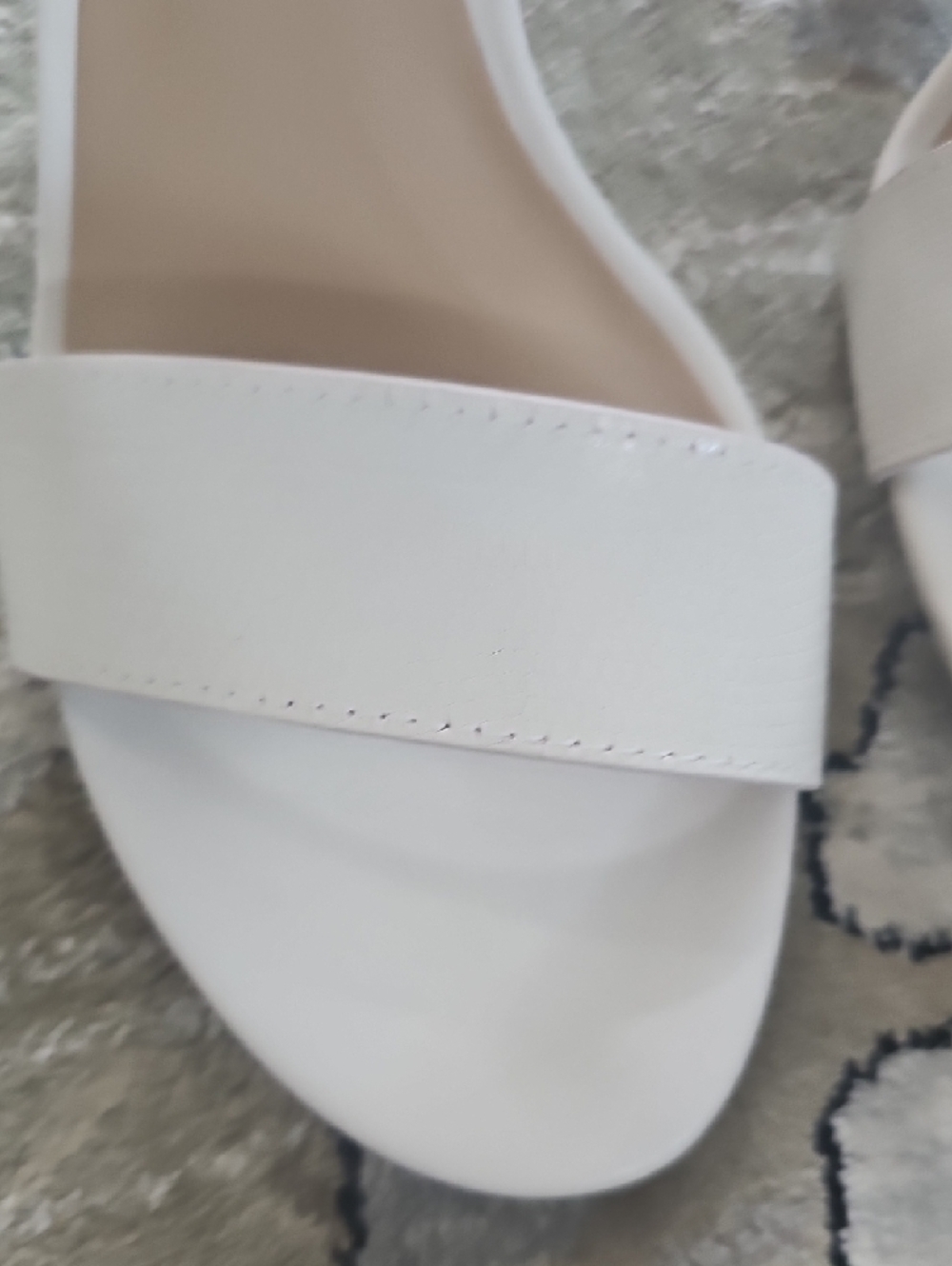 Lauren Ralph Lauren Cream Ankle-Strap Sandals - Picture 4 of 8